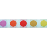 Renaissance Ribbons - Tula Pink Tabby Road Disco Dot - Blue Multi Ribbon