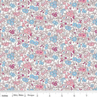 Riley Blake Designs - Liberty Flower Show Midnight Garden - Forget Me Not Blossom F Fabric