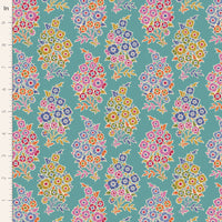 Tilda - Pie In The Sky - Willy Nilly Teal Fabric