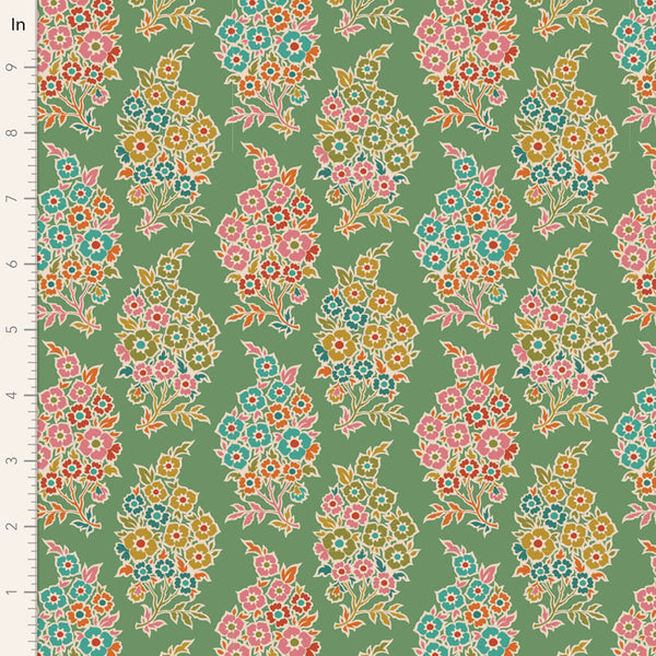 Tilda - Pie In The Sky - Willy Nilly Green Fabric