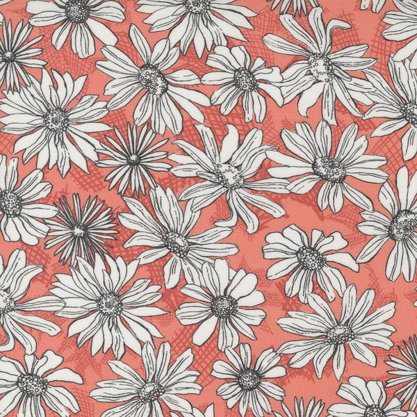 Moda - Garden Society -  Coral Fabric