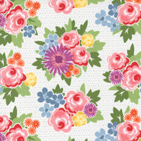 Moda - Zinnia -  Market Blooms Rainbow Fabric