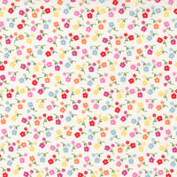 Moda - Zinnia -  Sunny Flowers Rainbow Fabric