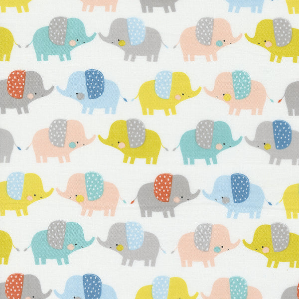 Moda - Delivered With Love - Cute Ellies - Cloud Fabric