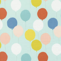 Moda - Delivered With Love - Balloons - Light Aqua Fabric