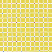 Moda - Delivered With Love - Grid - Citrine Fabric