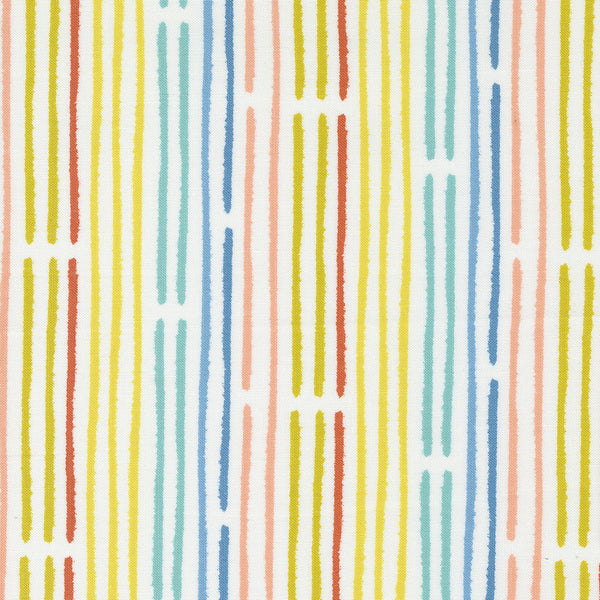 Moda - Delivered With Love - Rainbow Stripe - Cloud Fabric