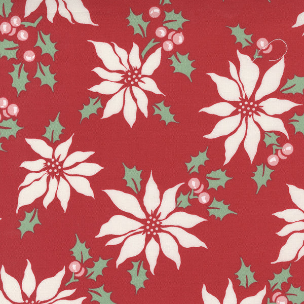Moda - Holly Jolly - Poinsettia Berry Fabric