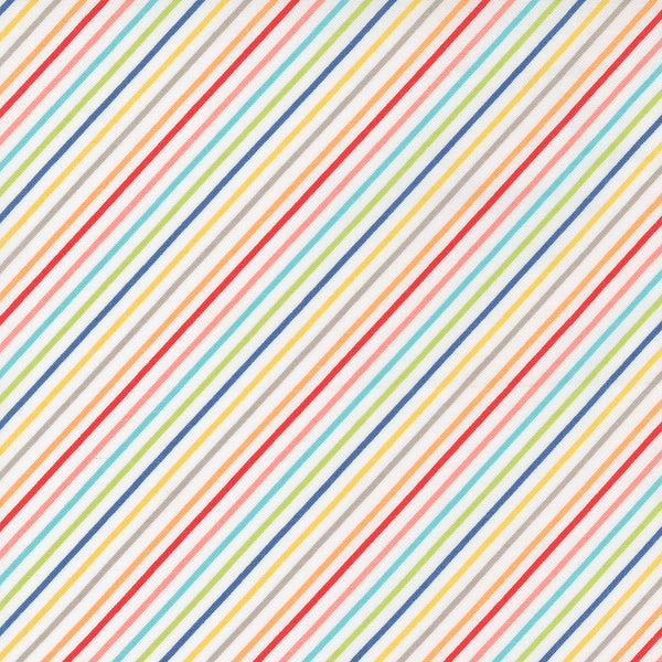 Moda - Simply Delightful - Stripe Off White Fabric