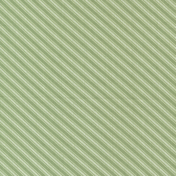 Moda - Dwell - Ticking Stripe - Grass Fabric