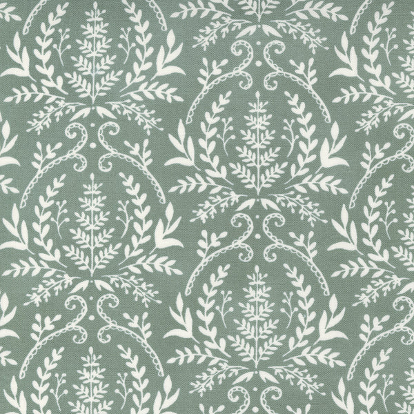 Moda - Happiness Blooms - Fern Damask Eucalyptus Fabric