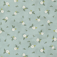 Moda - Happiness Blooms - Tossed Blooms Eucalyptus Fabric