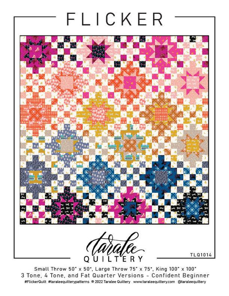 Taralee Quiltery - Flicker Quilt - Paper Pattern