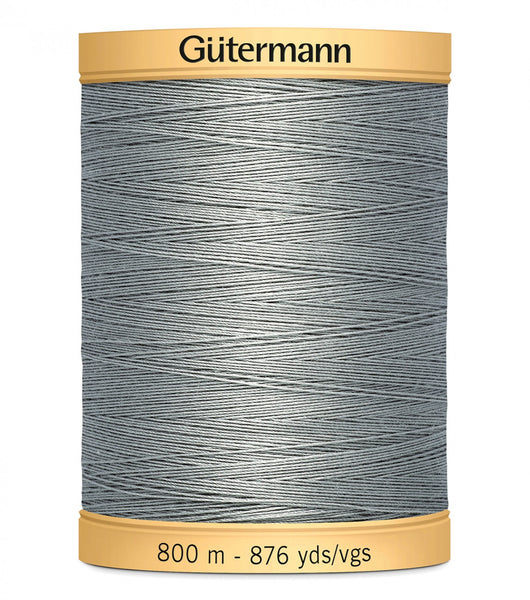 Gutermann - Cotton Thread 50wt 800m - Gray