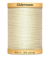 Gutermann - Cotton Thread 50wt 800m - Egg White