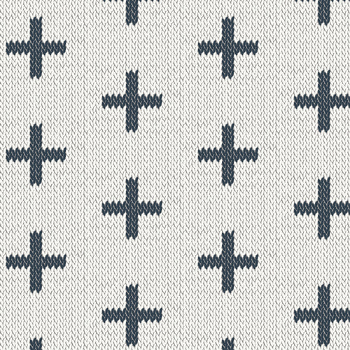 Art Gallery Fabrics - Hooked - Chain Stitch Crosses Fabric