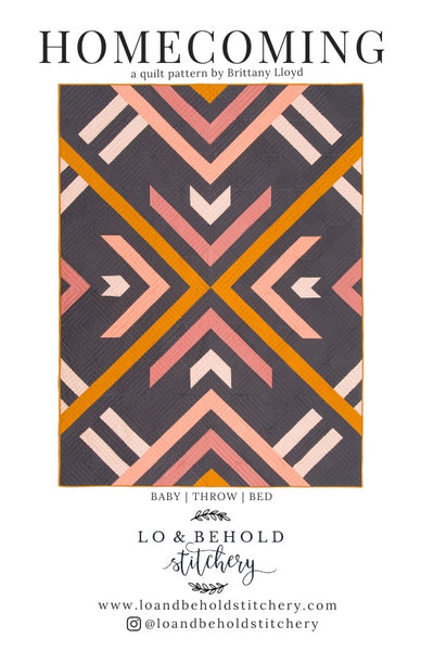 Lo & Behold Stitchery - Homecoming- Paper Pattern