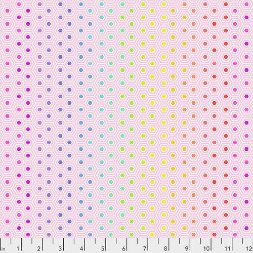 Free Spirit Fabrics - Tula Pink Hexy Rainbow - Shell Fabric