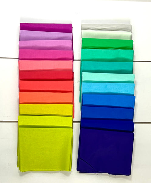 FreeSpirit Fabrics - Tula Pink Designer Solids - Half Yard Bundle