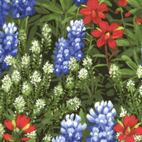 Moda - Wildflowers Basics -  Bluebonnets Summer Fabric