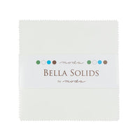 Moda - Bella Solids White Charm Pack