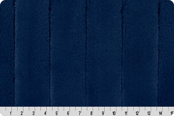 Shannon - Luxe Cuddle Mink - Navy Minky Fabric – Pearls and