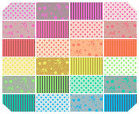 Free Spirit Fabrics - Tula Pink Neon True Colors- 5X5 charm pack