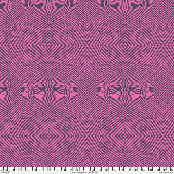 Free Spirit Fabrics - Tula Pink Moon Garden - Lazy Stripe Dusk Fabric