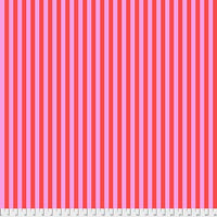 Free Spirit Fabrics - Tula Pink Tent Stripe - Poppy Fabric