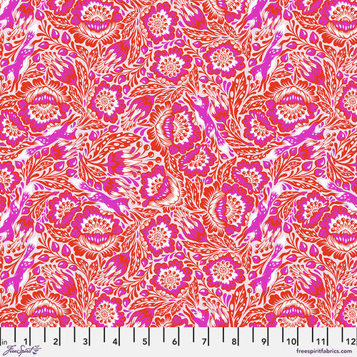 Free Spirit Fabrics - Tula Pink Tiny Beasts - Out Foxed Glimmer Fabric