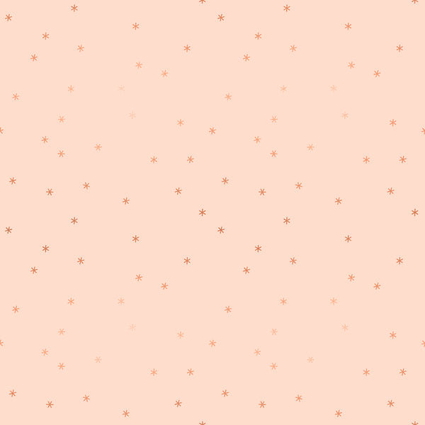 Ruby Star Society - Spark - Peach Cream Metallic Fabric