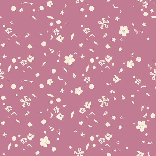 Ruby Star Society - Moonglow - Garden Sketches Lupine Fabric