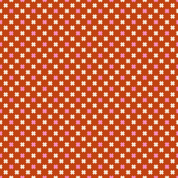 Ruby Star Society - Moonglow - Heirloom Star Cayenne Fabric