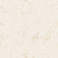Ruby Star Society - Speckled - Metallic White Gold Fabric