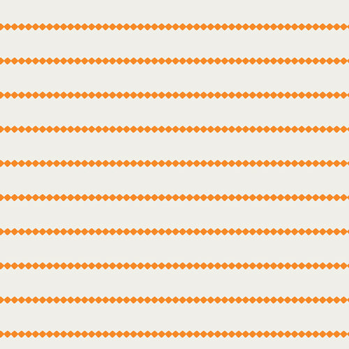 Art Gallery Fabrics - Summer Side - Seaside Stripes Tangerine Fabric