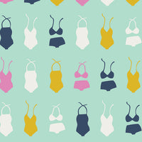 Art Gallery Fabrics - Summer Side - Swimsuit Soiree Seafoam Fabric