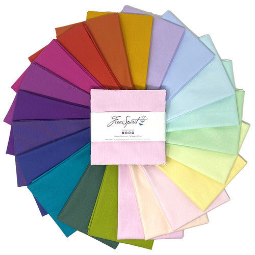 Free Spirit Fabrics - Tula Pink Mythical Solids - 5X5 charm pack