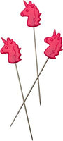 Tula Pink Hardware - Unicorn Head Straight Pins (30 ct)