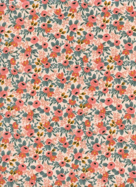 Rifle Paper Co. - Les Fleurs - Rosa - Peach Fabric