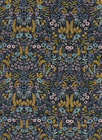 Rifle Paper Co. - Menagerie - Tapestry - Midnight Metallic Fabric