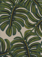 Rifle Paper Co. - Menagerie - Monstera - Natural Canvas Fabric