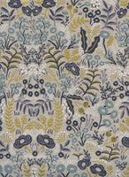 Rifle Paper Co. - Menagerie - Tapestry - Natural Canvas Metallic Fabric