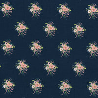 Rifle Paper Co. - English Garden - Bouquets - Navy Fabric
