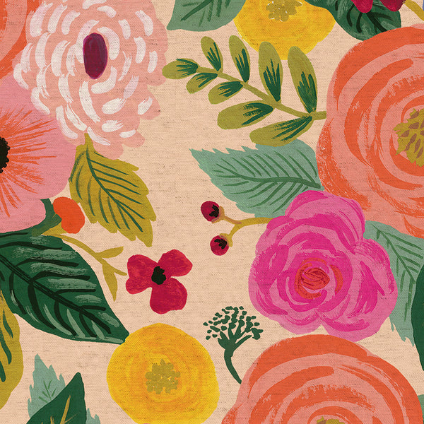 Rifle Paper Co. - English Garden - Juliet Rose - Cream Canvas Fabric
