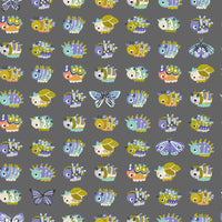 Cotton + Steel Fabrics - Life Finds A Way - Wow...Get Out The Way - Shadow Metallic Fabric