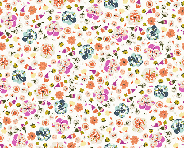 Cotton + Steel Fabrics - Life Finds A Way - Bathed In Flowers - Enchanted Fabric