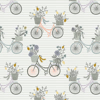 RJR Fabrics - Summer in the Cotswolds - Evening Ride - Fern Metallic Fabric