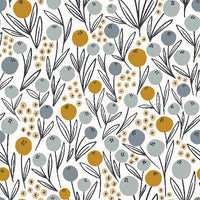 RJR Fabrics - Get Out and Explore - Camping Flowers - Morning Blue Fabric