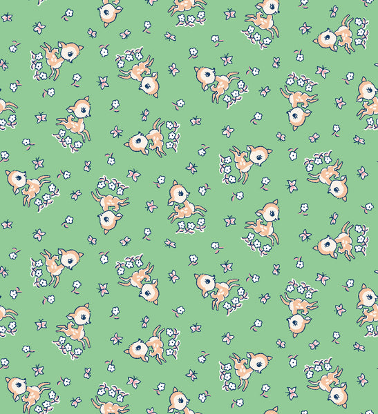 RJR Fabrics - Everything But The Kitchen Sink XVI - Frolic In The Meadow - Green Apple Fabric