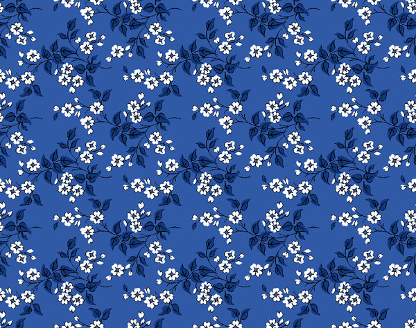 RJR Fabrics - Everything But The Kitchen Sink XVI - Angel's Breath - Navy Fabric